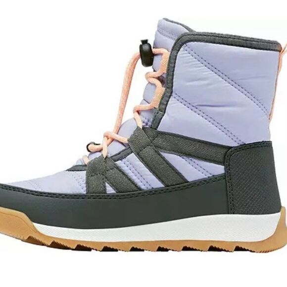 NEW Sorel Whitney II Short Lace Winter Boots - Grey / Lavender women’s size 6 - Picture 3 of 8